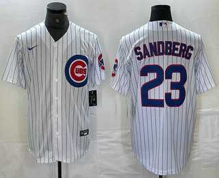 Men's Chicago Cubs #23 Ryne Sandberg White Stitched Cool Base Nike Jersey,We sell and wholesale Men's Chicago Cubs #23 Ryne Sandberg White Stitched Cool Base Nike Jersey on line form chian!